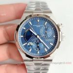 Swiss Grade 1 Vacheron Constantin Overseas 1222-SC Watch Stainless Steel Blue Face